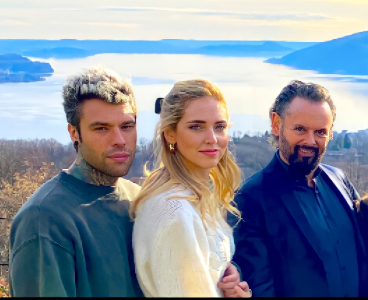 Antonio Valmaggia con Fedez e Chiara Ferragni