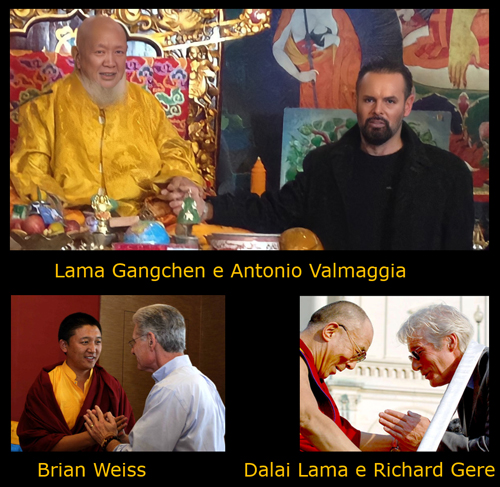 Antonio Valmaggia con Lama Gangchen e Brian Weiss
